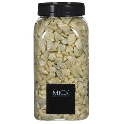 Mica Decorations Decoratie/hobby steentjes - licht geel - 650 ml - 5-8 mm