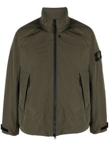 Stone Island coupe-vent zippé à motif Compass - Vert