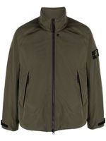 Stone Island coupe-vent zippé à motif Compass - Vert - thumbnail