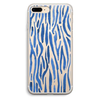 Blauwe nerven: iPhone 7 Plus Transparant Hoesje