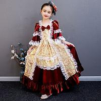 Gotisch Rococo Geïnspireerd door vintage Middeleeuws Jurken Feestkostuum Gemaskerd Bal Prinses Shakespeare Voor meisjes Baljurk Carnaval Feest Verjaardag Feestdagen Kleding Lightinthebox - thumbnail