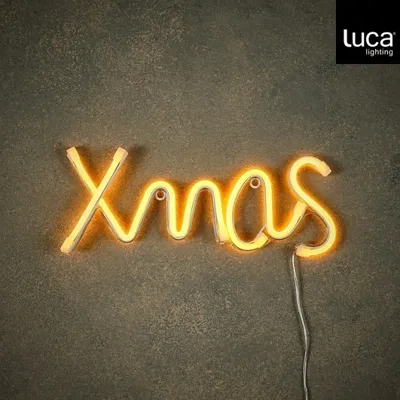 Neon light XMAS geel led IP20 en timer adapter included - l32,5xb12,5xh2,5cm Neon light XMAS geel led IP20 en timer adapter included - l32,5xb12,5xh2,5cm