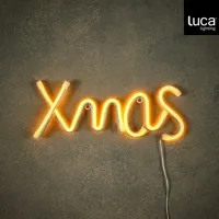 Neon light XMAS geel led IP20 en timer adapter included - l32,5xb12,5xh2,5cm Neon light XMAS geel led IP20 en timer adapter included - l32,5xb12,5xh2,5cm