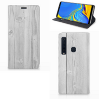Samsung Galaxy A9 (2018) Book Wallet Case White Wood - thumbnail