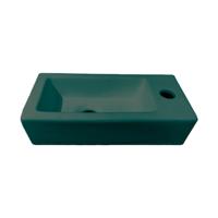 Best Design Fontein Morrano 37x18x9 cm Rechts Mat Groen Best Design Fontein Morrano 37x18x9 cm Rechts Mat Groen