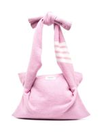 Thom Browne petit sac porté épaule en laine de mérinos - Rose