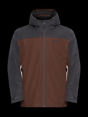 Jack wolfskin Taubenberg 3 in 1 jas Heren Hot Choc XL