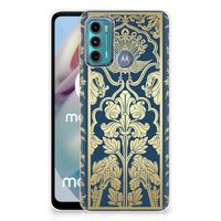 Motorola Moto G60 TPU Case Beige Flowers - thumbnail