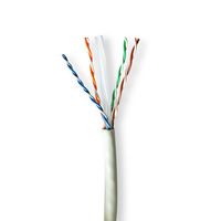 Nedis Netwerk Kabel Rol | CAT6a | Solid | U/UTP | Koper | 305.0 m | Binnenshuis | Rond | LSZH | Grijs | Trekdoos - CCBG8535GY305S