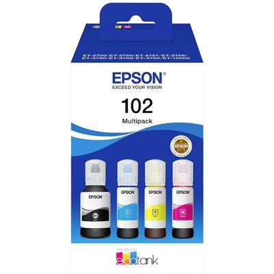 Epson C13T03R640 102 EcoTank Multipack Navulinkt Origineel Epson Zwart, Cyaan, Geel, Magenta 337 ml