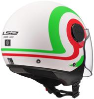LS2 "of558 sphere lux ii urby" jethelm helmet of558 sph. lux ii urby wh/green/red xxl