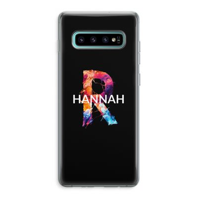 Abstract Spectrum: Samsung Galaxy S10 Plus Transparant Hoesje