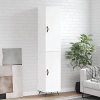 Hoge kast 34,5x34x180 cm bewerkt hout wit