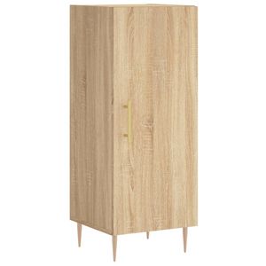 vidaXL Dressoir 34,5x34x90 cm bewerkt hout sonoma eiken