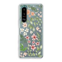 Botanical sweet flower heaven: Sony Xperia 5 III Transparant Hoesje