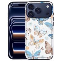 Vlinder Apple iPhone 17 Pro Max | Hoesje Zwart TPU PU Kunstleer