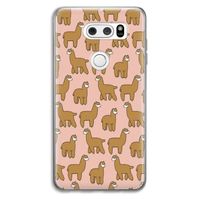 Alpacas: LG V30 Transparant Hoesje