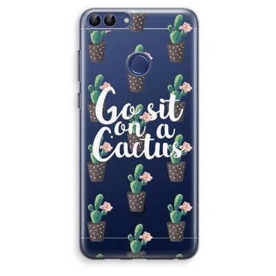 Cactus quote: Huawei P Smart (2018) Transparant Hoesje