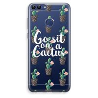 Cactus quote: Huawei P Smart (2018) Transparant Hoesje