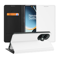 Stand Case Hoesje voor de OnePlus Nord CE 3 Lite Wit met Pashouder