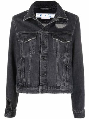 Off-White veste Meteor en jean - Gris