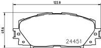 Remblokkenset, schijfrem DON, u.a. für Toyota, Daihatsu