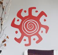 Sticker spiraal tribal