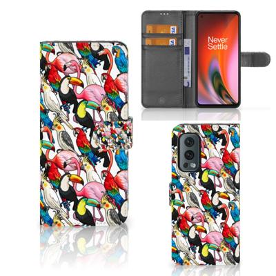 OnePlus Nord 2 5G | Telefoonhoesje | Met pasjeshouder | Birds