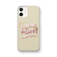 Pizza is the answer: iPhone 12 mini Transparant Hoesje