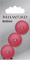 Milward Knoop Rood/Roze Mat 20mm (3 stuks)