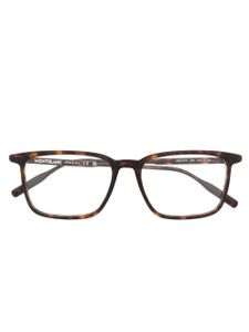 Montblanc lunettes de vue à monture carrée - Marron