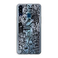Vexx Black Mixtape: Samsung Galaxy A20s Transparant Hoesje