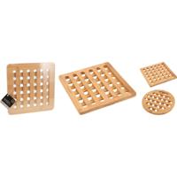 Excellent Houseware Onderzetter bamboe fsc 20x20cm