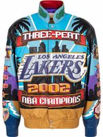 Jeff Hamilton x Lakers veste en cuir 3Peat 2002 - Bleu - thumbnail