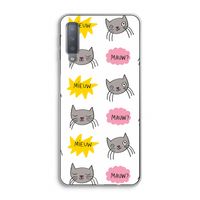 Meow: Samsung Galaxy A7 (2018) Transparant Hoesje