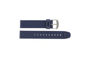 Horlogeband Timex 2R60300 Rubber Blauw 20mm