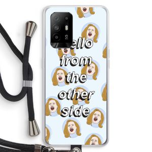 Hello: Oppo A95 5G Transparant Hoesje met koord