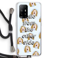 Hello: Oppo A95 5G Transparant Hoesje met koord