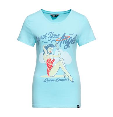 Queen Kerosin I Am Not Your Angel T-Shirt Sky Blue -XL