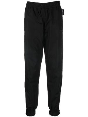 Plein Sport pantalon de jogging à patch logo - Noir