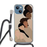 Sweet creatures: iPhone 13 Transparant Hoesje met koord