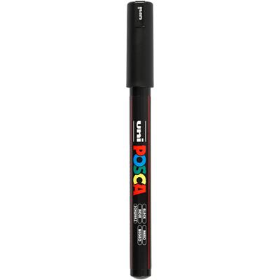 Uni-Posca Posca marker, afm pc-1mr, lijndikte 0,7 mm, extra-fijn, zwart, 1 stuk