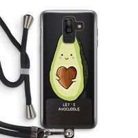 Avocuddle: Samsung Galaxy J8 (2018) Transparant Hoesje met koord