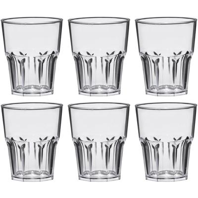 Shotglazen - 12x stuks - 40 ml - onbreekbaar kunststof - transparant - shotglaasjes