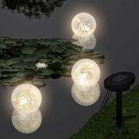 VidaXL Vijververlichting drijvende bollen led