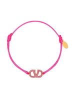 Valentino Garavani bracelet à détail VLOGO - Rose