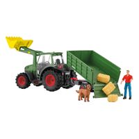 schleich Farm World Tractor met aanhanger - 42608