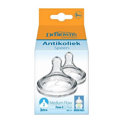 Options+ speen fase 2 brede halsfles 2 Stuks