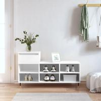 VidaXL Schoenenkast 102x36x60 cm bewerkt hout wit