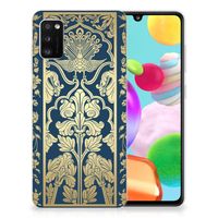 Samsung Galaxy A41 TPU Case Beige Flowers - thumbnail